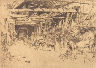 Wagenmaker, 1879-1880 door James Abbott McNeill Whistler