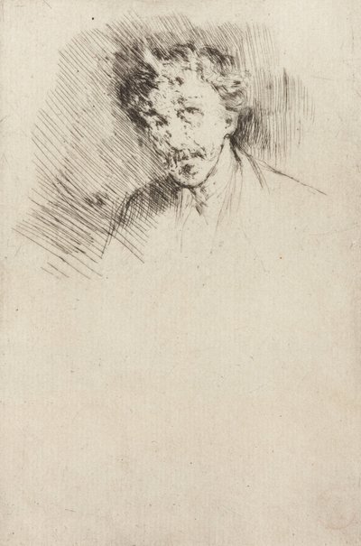 Whistler met de Witte Lok, 1879 door James Abbott McNeill Whistler
