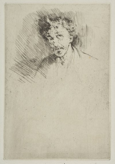 Whistler met de witte lok door James Abbott McNeill Whistler