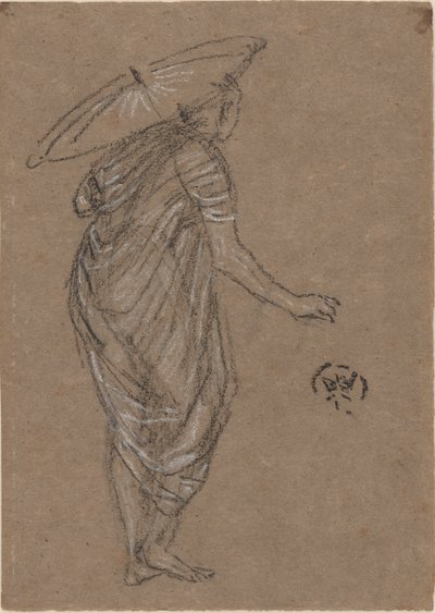 Vrouw met Parasol, 1870-1873 door James Abbott McNeill Whistler