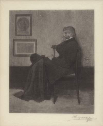 Thomas Carlyle door James Abbott McNeill & Wolf Henry (1852 1916) Whistler