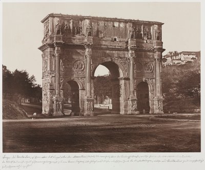 Boog van Constantijn, Rome, c. 1858 door James Anderson