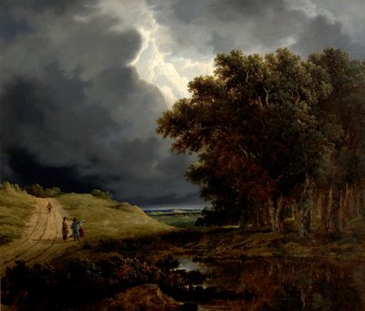 De Rand van een Bos, Storm Opkomst, 1826 door James Arthur OConnor