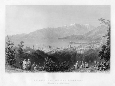 Beiroet, het oude Berothah, Syrië, 1841 door James B. Allen