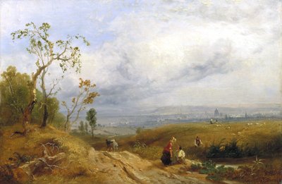Een Glimp van de Metropool vanaf Hampstead Heath, 1841 door James Baker Pyne