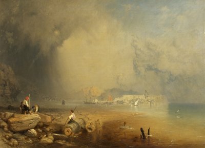 Middellandse Zee Kustscène door James Baker Pyne