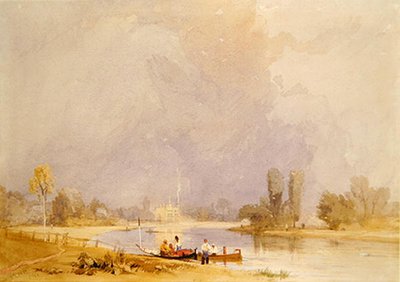 Syon House, aan de Theems door James Baker Pyne