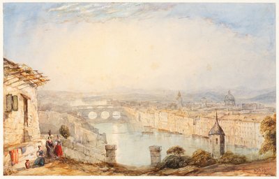 Uitzicht op Florence door James Baker Pyne