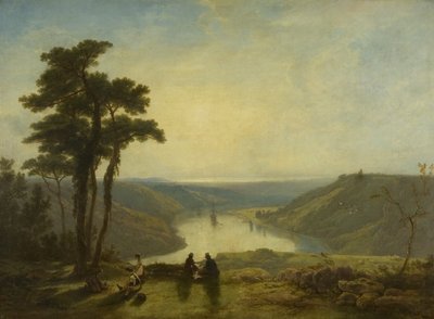 Uitzicht op de Avon vanaf Durdham Down door James Baker Pyne