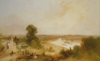 Uitzicht op de rivier de Theems vanaf Richmond Hill, 1835 door James Baker Pyne