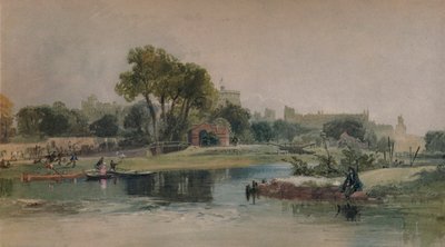 Windsor Castle vanaf de Eton-speelplaats, c1838 door James Baker Pyne