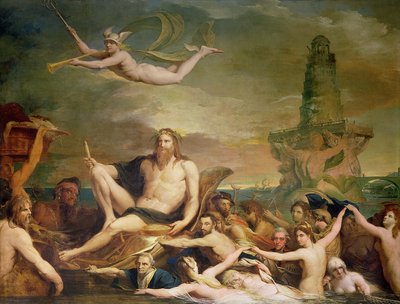 Handel, of de Triomf van de Theems, vierde in de serie De Vooruitgang van de Menselijke Cultuur en Kennis door James Barry