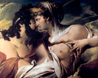 Jupiter verleid door Juno door James Barry