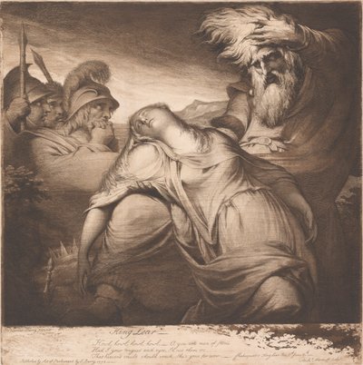 Koning Lear en Cordelia door James Barry