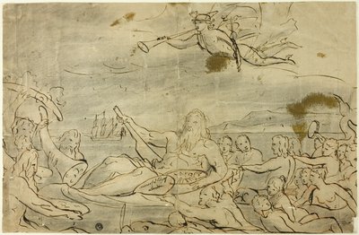 Studie voor Handel of de Triomf van de Theems door James Barry