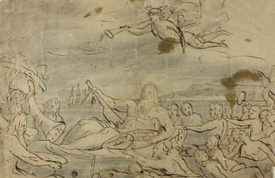 Studie voor Handel of de Triomf van de Theems door James Barry