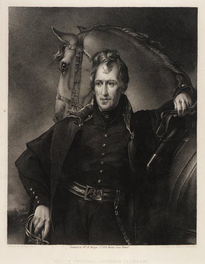 Generaal-majoor Andrew Jackson door James Barton Longacre