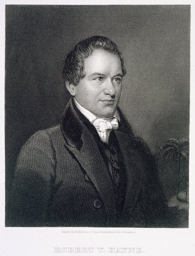 Robert Young Hayne (1791-1841) gegraveerd door Henry Bryan Hall (1808-84) door James Barton Longacre