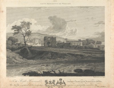 Ver Uitzicht op Whalley Abbey door James Basire
