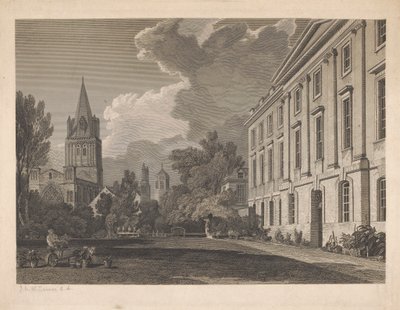 Uitzicht op de Kathedraal van Christ Church en Deel van Corpus Christi College door James Basire