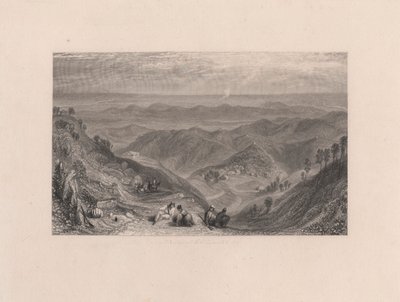 Mussooree en de Dhoon vanuit Landour door James Baylis Allen