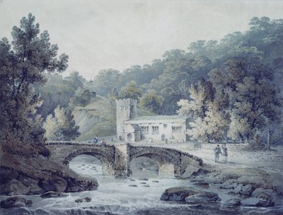 Kerk en brug, Hubberholme, Yorkshire door James Bourne
