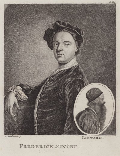 Christian Friedrich Zincke, Duitse miniaturist door James Bretherton