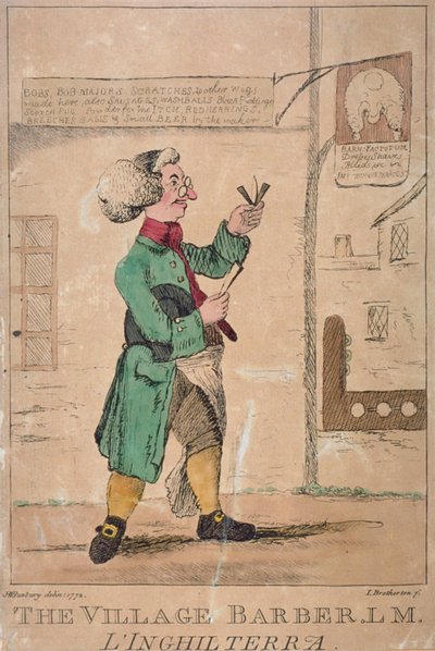 De dorpskapper, 1772 door James Bretherton