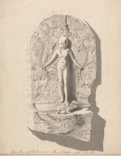 Nr.1 Een tabel van hiërogliefen gevonden in Axum door James Bruce