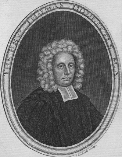 De Eerwaarde Thomas Doolittle M.A., c1775 door James Caldwall