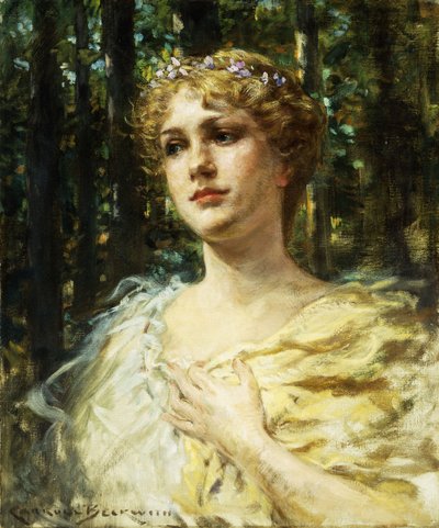 Bosgratie door James Carroll Beckwith