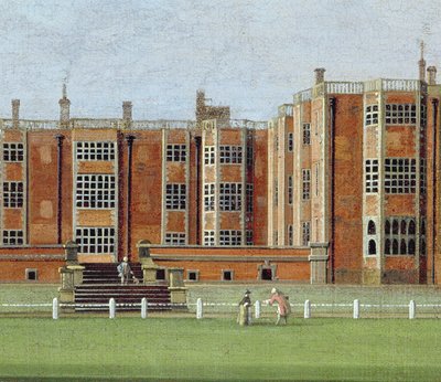 Uitzicht op Temple Newsam House, c.1750 (detail) door James Chapman