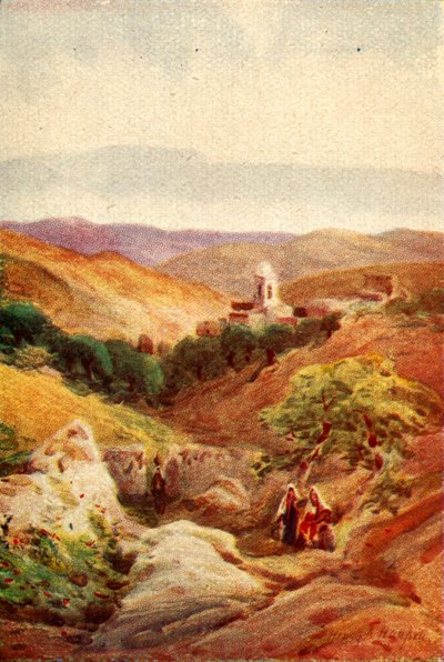 Een Stukje van Bethanië - Lucas xxiv. 50, c1924 door James Clark, Henry A Harper