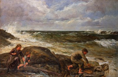 Een Zeemeermin Vangen, 1883 door James Clarke Hook