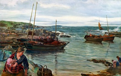 Thuis met het tij, 1880, 1912 door James Clarke Hook