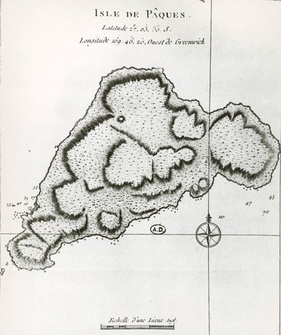 Paaseiland, uit Reisatlas van James Cook door James Cook