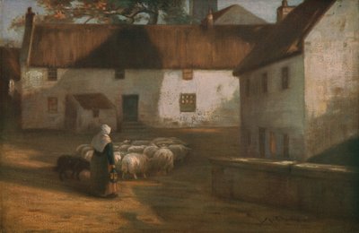 Bij avond, eind 19e-begin 20e eeuw, ca. 1930 door James Coutts Michie