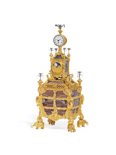 George III muzikale tafelklok, ca. 1766 door James Cox