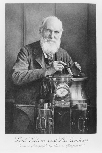 Lord Kelvin en zijn kompas, 1902 door James Craig Annan