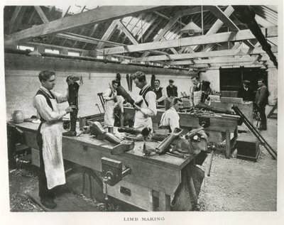 Het Prinses Louise Schotse Ziekenhuis voor Ledemaatloze Zeelieden en Soldaten in Erskine House door James Craig Annan