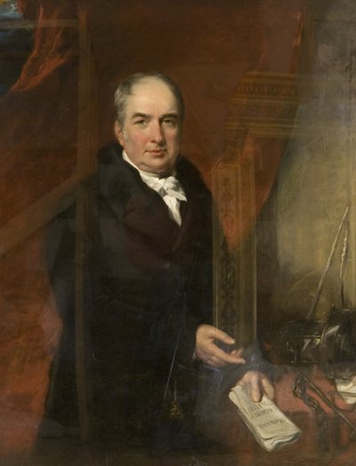 Portret van de eerwaarde Thomas Roberts, c.1835 door James Curnock
