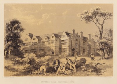 Sawston Hall, Cambridgeshire door James Dafforne