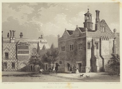 De Priorij van St Osyth, Essex door James Dafforne