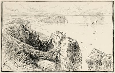 Kliffen van Normandië, nabij Etretat door James David Smillie