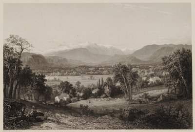 Mount Washington vanuit de vallei van Conway, naar John F. Kensett, gegraveerd door James Smillie, gedrukt door J. Dalton door James David Smillie