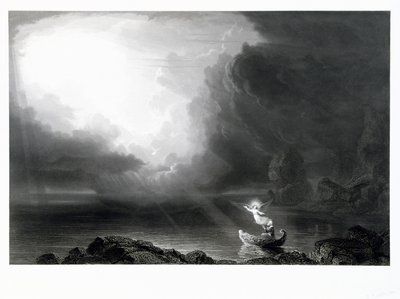 De Reis van het Leven — Ouderdom, ca. 1855 (gravure) door James David Smillie