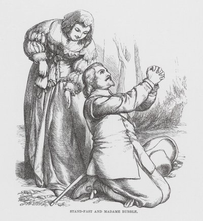 Stand-Fast en Madame Bubble (gravure) door James Dawson Watson