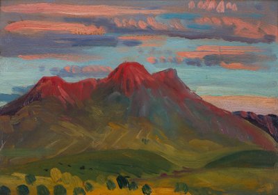 Arenig Zonsondergang, c.1911-12 door James Dickson Innes