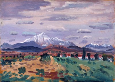 Canigou in de sneeuw door James Dickson Innes