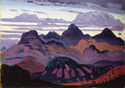 Diepe Schemering, Pyreneeën, c.1912-13 door James Dickson Innes
